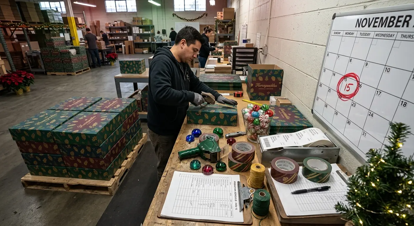 How to Order Holiday Packaging Before the Rush: Christmas Production Deadlines