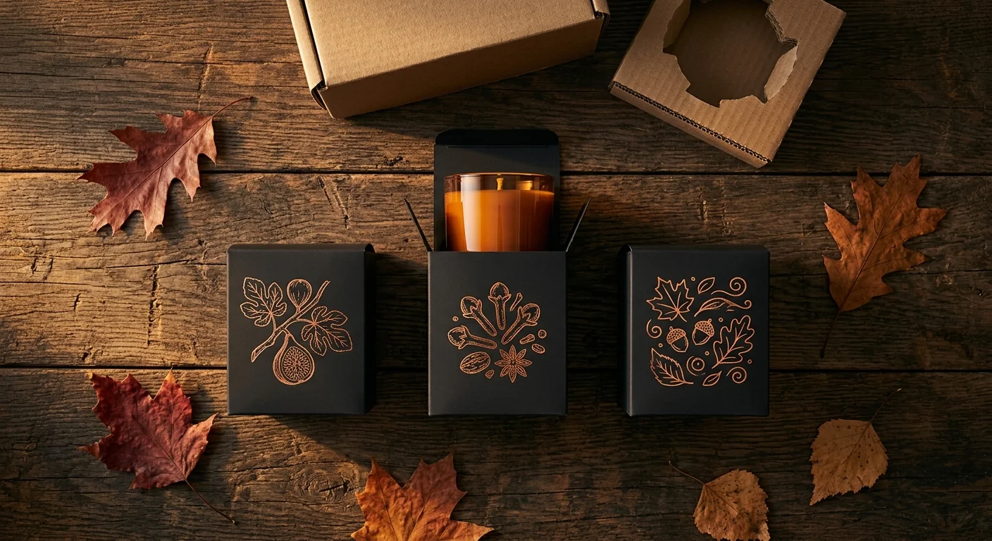 Halloween Candle Packaging: Boxes for Fall Scent Drops and Limited Editions