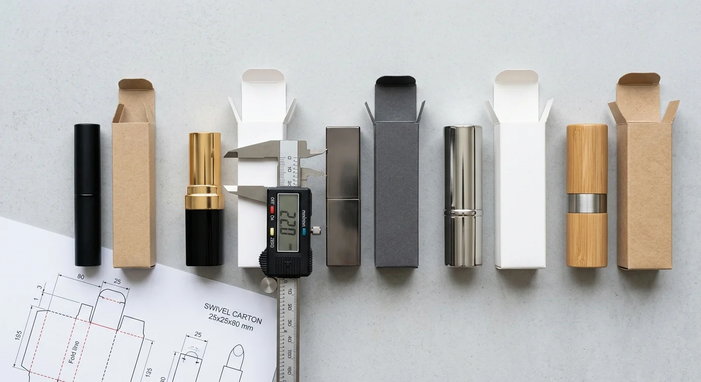 Lipstick Tube Dimensions: Standard Sizes and Matching Carton Heights