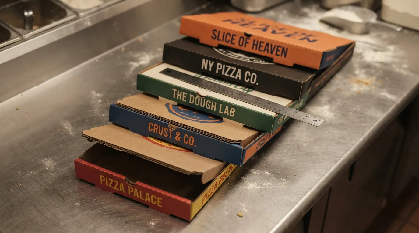 Pizza Box Sizes Explained: 10, 12, 14, 16, 18 Inch Standards