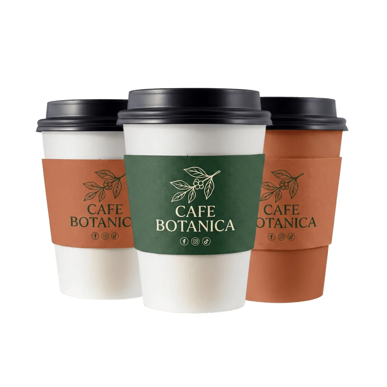 Custom Printed Kraft Cup Sleeves